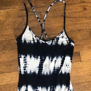 Sexy strappy tie dye dress